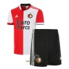 Officiële Voetbalshirt + Korte Broek Feyenoord Rotterdam Thuis 2021-22 - Kids